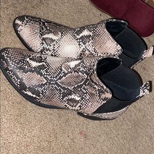 snakeskin boots